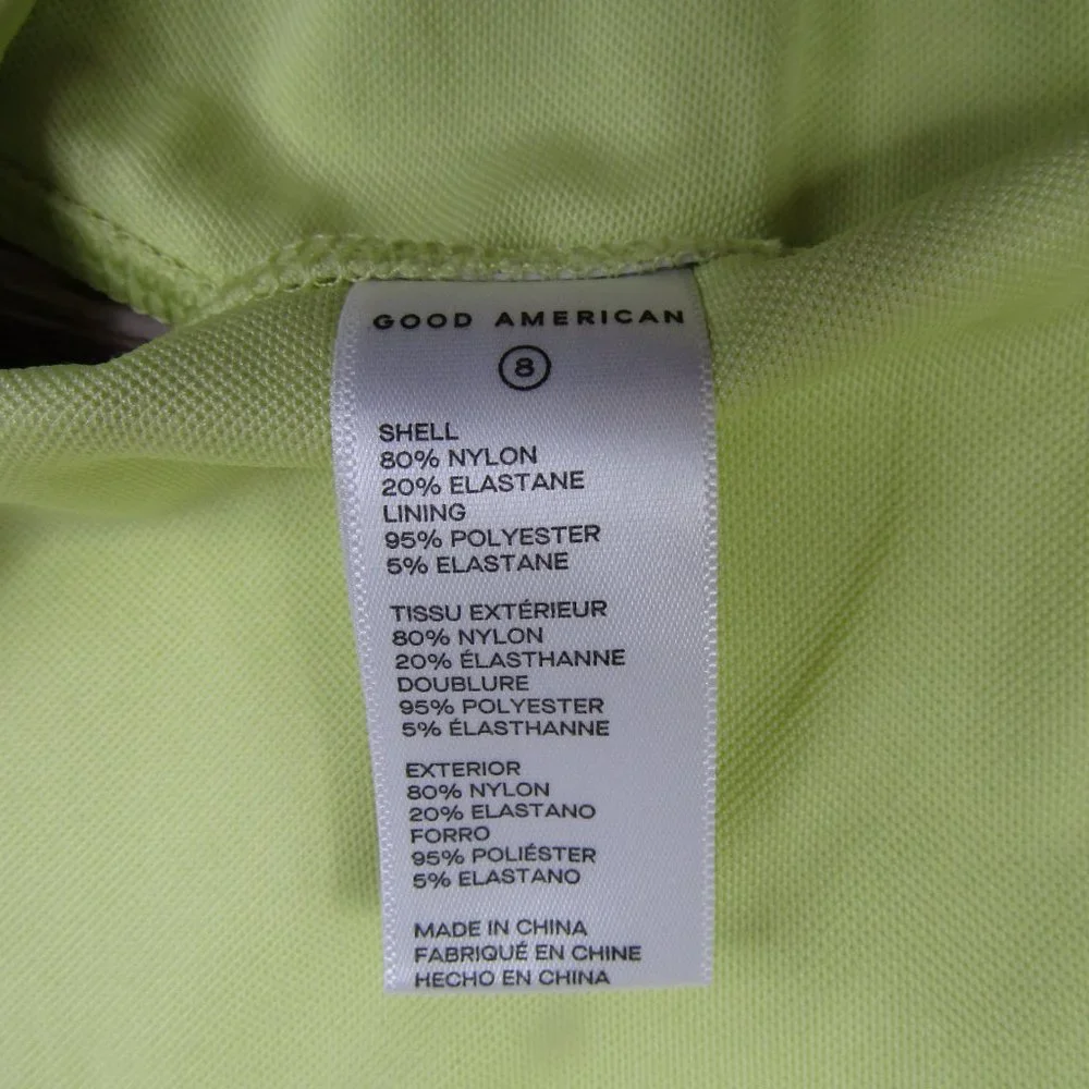 Good American NEW Womens 5XL Key Lime Scuba Swim Tank Top - Picture 7 of 8